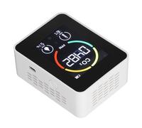 KIMISS Detector de CO2 Monitor Semiconductor de Calidad del Aire con Sensor de Temperatura y Humedad-ZN MT03 para el Hogar, Invernaderos, Laboratorios (WHITE)