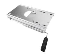 KIMISS Diapositiva para Silla de Barco de Aleación de Aluminio, Diapositiva para Silla de Asiento Marino con Asa Compatible con la Mayoría de Las Bases de Pedestal de Asiento de Barco