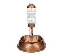 KIMISS Dispensador de Agua de Mascotas para Perros: Ajustable Tazón Automático de Alimentador Automático Multifuncional con Poste Desmontable para Interiores y Uso