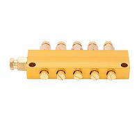 KIMISS Distribuidor de Aceite Ajustable de latón, para Sistemas de lubricación, válvula separadora de pistón, Herramienta de Hardware Resistente