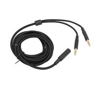 KIMISS Divisor de Auriculares para Computadora, Cable Adaptador Adaptadores de Auriculares de Baja Pérdida 3 5 Mm Hembra a 2 Cables Cloud Stinger Mix Dual Male Mic Y