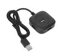 KIMISS Divisor de Concentrador de Datos USB de 4 Puertos Expansor Adaptador Multipuerto USB 2.0 para Teclado, Mouse, Tarjeta de Memoria: Conexión Eficiente con Transmisión de Datos Estable y Soporte