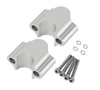 KIMISS Elevador de manillar universal de aleación de aluminio, para moto, electroplate, ajuste 7/8" 22mm, clamp de elevación