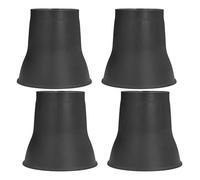 KIMISS Elevadores de Cama de 6 Pulgadas, 4 Piezas para Muebles de 6 Pulgadas con Forma de Cuerno, Plástico Negro Resistente, 4 Paquetes de Elevadores de Mesa con Patas de Elefante,