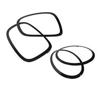 KIMISS Embellecedor de Bisel de Faros Delanteros para F55 F56 F57 ABS PP Embellecedor de Marco de Luz Trasera Embellecedor de Protección de Faros Traseros Embellecedor de Cubierta de Biseles de Faros