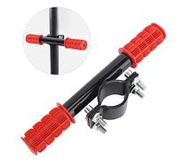 KIMISS Empuñadura de Manillar de Seguridad de Hierro y TPU para Patinete Eléctrico Mijia, Ajustable, Cómoda, Ligera, 2 Colores (rojo)