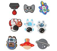 KIMISS Encantos Espaciales para Decoración de Zapatos de Zuecos - 50 Piezas de Patrón de Planeta Espacial Zapato Impermeable Encanto Dibujos Animados Astronauta Nave Espacial Decoración de - Ciencia