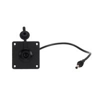KIMISS Enchufe de Pared Pasante DC 5,5 X 2,1 Toma de Corriente Hembra 12V 5A 60W Conector de Alimentación Panel de Aluminio Sellado Montaje Empotrado con Sellado para Batería de B