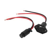 KIMISS Enchufe y toma para motor de pesca al arrastre, conector impermeable 12 V de 2 hilos para kayak de barco, conexión rápida para trabajos pesados