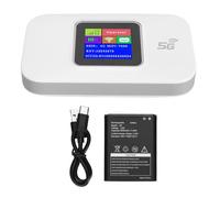 KIMISS Enrutador WiFi Portátil 4G LTE - Alimentado por USB, Internet de Alta Velocidad de 300 Mbps para hasta 10 Dispositivos - Pantalla LCD, Ideal para Viajar por Europa