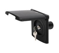 KIMISS Entrada de Agua para RV con Tapa magnética y Cerradura, ABS Polvo, Hatch Cuadrado para Autocaravana y Barco, llenado fácil