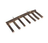 KIMISS Escalera para Pájaros de Madera Natural para Loros - Accesorio de Escalada de Varios Escalones con Juguete para Masticar para Moler Patas - Suministros para Mascotas/Pájaros/escaleras para (7