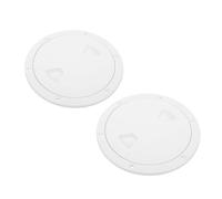 KIMISS Escotilla de Acceso a Cubierta Marina, Redonda de 6 Pulgadas, de ABS Antideslizante, con Tapa Desmontable y Junta Tórica, para Yates, Barcos, Caravanas y Aplicaciones Marinas. (White)