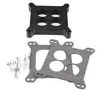 KIMISS Espaciador de carburador fenólico de 1" con puerto, para, SBC, BB, 4bbl, adaptador de carburador, junta 9134, material bakelita