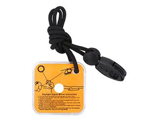 KIMISS Espejo de Supervivencia, Espejo de Señalización, Acrílico, para Exteriores, Multifuncional, Supervivencia, Rescate de Emergencia, Herramienta de Espejo de Señal Reflectante