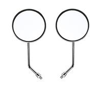 KIMISS Espejo retrovisor para moto, 8mm redondo, izquierdo y derecho, ajustable, para mejor visibilidad, espejo lateral para motocicleta