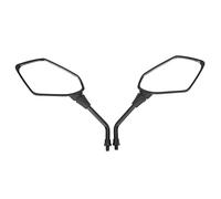 KIMISS Espejo retrovisor para moto, universal para ATV y scooter, 2 piezas en fibra de carbono, 22mm, adaptable a manillar, espejo lateral