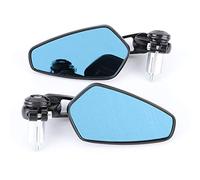 KIMISS Espejos Retrovisores con Extremo de Manillar de 7/8 Pulgadas, Espejos de Punto Ciego Ajustables para Motocicleta, Acrílico Antideslumbrante, Ajuste Universal, 2 uds.