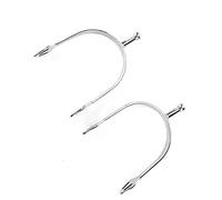 KIMISS Espuelas de Caballo de Acero Inoxidable: Espuelas Inglesas de Cabeza Redonda para Amantes de la Equitación, Ayuda de Entrenamiento Suave para Todos los Jinetes