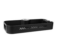 KIMISS Estante de Almacenamiento de Poste de Ducha Negra Mate Ajustable con Soporte de Cabeza de Ducha - Solución de Almacenamiento de Baño