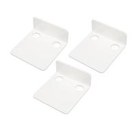 KIMISS Estantes de Pared Flotantes para Cámaras de Seguridad: 3 Pcs Cámaras de Seguridad Pequeñas Estantes de Pared con 6 Clips de Cable Cintas de 10 Piezas (White)
