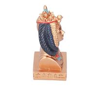KIMISS Estatua de Cabeza de Reina Egipcia - Figura de Reina Faraón Pintada a Mano, Exquisita Artesanía Decoración del Hogar Acento para Exhibición, Escultura de Nefertiti para Oficina o Hogar