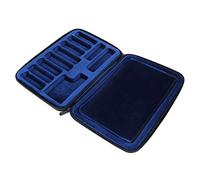 KIMISS Estuche de Almacenamiento para Boquillas de Saxofón, Bolso para Boquillas de Clarinete de Tela Suave de Buey para Músicos, Capacidad para 12 con Bolsa, Diseño Portátil, Negro