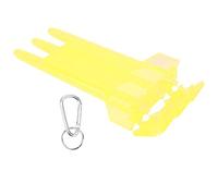 KIMISS Estuche de Transporte para Dardos, Caja Portátil Universal ABS Almacenamiento de 3 Fundas Durable con Hebilla para Colgar de Aleación de Aluminio para Exteriores Todo Tipo de Dardos Negro