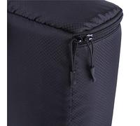 KIMISS Estuche Insertable para Bolsa de Cámara a Prueba de Golpes: Diseño Impermeable para Cámaras sin Espejo con Acolchado Extraíble (Black)