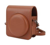KIMISS Estuche para Cámara Instantánea con Correa, Bolsa Protectora de Almacenamiento de Cuero PU Vintage para Entusiastas de la Fotografía Retro Mini 99 (Brown)