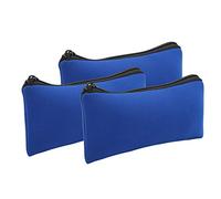 KIMISS Estuche para Lápices Suave de Neopreno de 3 Piezas: Almacenamiento Impermeable para Bolígrafos, Diseño Liviano Resistente Al Desgaste para Acampar y Montañismo (Blue)