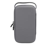 KIMISS Estuche Portátil Gris para Cámara de Acción 3, Cuero de PU, Resistente Al Agua, Ajuste Personalizado, Liviano, Diseño Centrado en el Consumidor con Bolsillo de Malla para Almacenamiento de