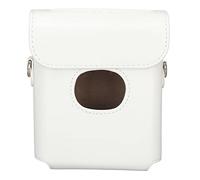KIMISS Estuche Square Link - Bolsa Protectora de Cuero PU para Cámara para Impresora Square Link - Estilo Vintage con Correa Ajustable para el Hombro (White)