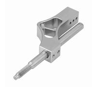 KIMISS Extensión de palanca de cambios ajustable en altura para, para manijas de cambios manuales, acero inoxidable plateado, extensión regulable y compatible