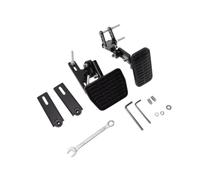KIMISS Extensor de Pedal de Freno de Gas, Extensor de Pedal de Acero Universal para Automóvil con Longitud y ángulo Ajustables, Almohadillas de Goma Antideslizantes, para Conductores