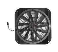 KIMISS Extractor Solar de 9,8 Pulgadas para Gallinero e Invernaderos, Ventilador de Ventilación Redondo de Alta Presión para Cobertizos y Casas para Mascotas