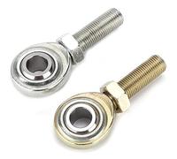 KIMISS Extremos de Varilla de Acero de Alta Resistencia, Juntas Heim, 2 Piezas, 1/2 pulg. X 1/-20 RH LH, Rosca Macho para Automóviles, Vehículos Todo Terreno, Barcos, Motocicletas, Alta Compatibilidad