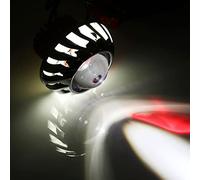 KIMISS Faro LED para Motocicleta, Luz de Ojo de de Ángel Superbrillante con 3 Modos, Estroboscópico Suave Fuerte para Bicicletas de 12-60V (WHITE)