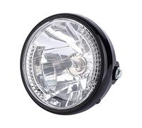 KIMISS Faro LED Redondo de 7"" para Motocicleta 12V H4 35W con Soporte Negro