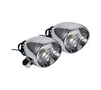 KIMISS Faros de motocicleta estilo de bala de luz antiniebla para faros delanteros moto custom 2 phares rond de moto 12v antinieblas motocicleta