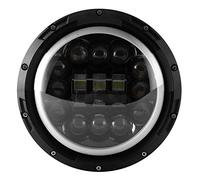 KIMISS Faros delanteros para motocicleta, luz de trabajo LED redonda de 7 pulgadas, 90W, IP67, impermeable, 6000K, juego universal para motocicleta, Plug-N-Play, extremadamente brillante