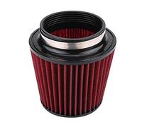 KIMISS Filtro de aire universal para coche, filtro de alto flujo en forma de cono, 100mm, compatible con múltiples ma s, mejora el rendimiento del motor