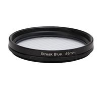 KIMISS Filtro de Efecto de Racha Azul, Filtro de Lente de Vidrio óptico HD para Fotografía Nocturna: Punto de Rotación Impermeable para Línea de Efectos Especiales (46MM)