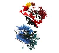 KIMISS Flores Secas Vibrantes para Arte en Resina y Manualidades de Uñas, Juego de 2 Cajas de Decoraciones Naturales para Fabricación de Joyas y Proyectos de Bricolaje