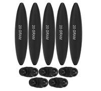 KIMISS Flotadores Portátiles de Bagre EVA con Campanas, Accesorios de Pesca de Alta Sensibilidad en Negro, Ideal para Todo Tipo de Peces, 5 uds. (20g)