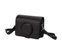 KIMISS Funda de Cuero PU Premium para Cámara Mini con Correa de Hombro Ajustable y Diseño Elegante (Black)