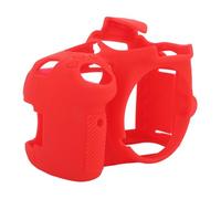 KIMISS Funda de Silicona Suave para Cámara, Cubierta Protectora Personalizada Antideslizante a Prueba de Golpes para Material D3200, 14 X 10, 7cm (Rojo)