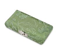 KIMISS Funda de Tela de Seda de Madera, Estuche para Cañas para 3 uds., Cañas para Oboe, Elegante Caja de Almacenamiento con Diseño de Ranura de Terciopelo