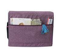 KIMISS Funda Impermeable para Máquina de Coser, Bolsa de Almacenamiento Acolchada con Bolsillos, Candado para bebé, Protección para Equipos de Costura (Purple)