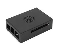 KIMISS Funda Orange Pi 5 Pro, Protectora para OrangePi, Posición Precisa del Orificio, Componentes de Computadora, Carcasa de Aleación de Aluminio con Ventilador de Refrigeración, Metal Negro